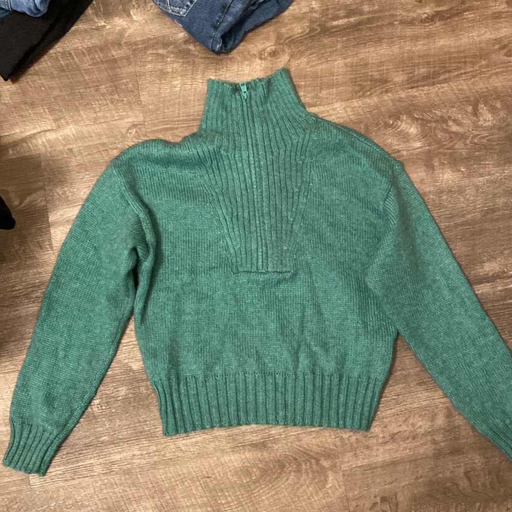 American Eagle knit quarter zip